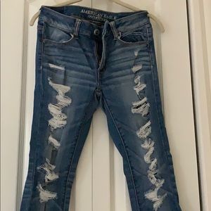 American Eagle ripped jeans